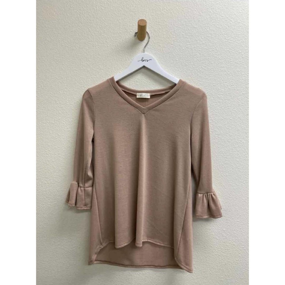 Ria Fashion Top Beige Size S
